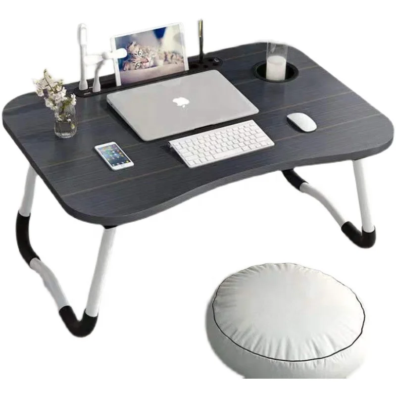 Multifunctional Adjustable Wooden Computer Desk Portable Foldable Desk Floor Sitting Stand Tray Portable Folding Laptop Table