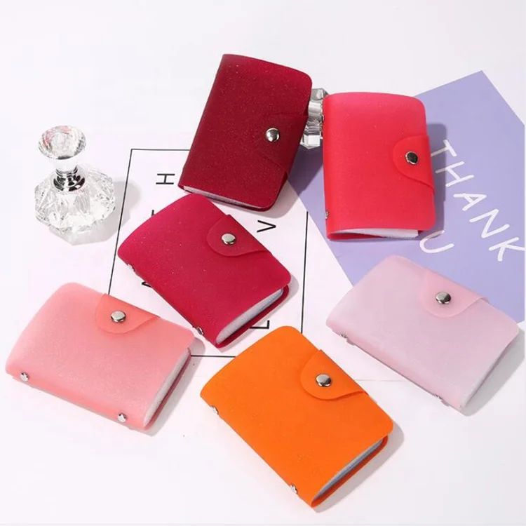 Bank Leather Business Card Holder Photo Album Portable Gypsophila TPU/ PVC Credit Card Animal Prints ENGLAND STYLE