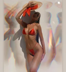 custom designer 2021 high quality women triangle satin thong micro bling sheer cover ups 3 piece swimwear