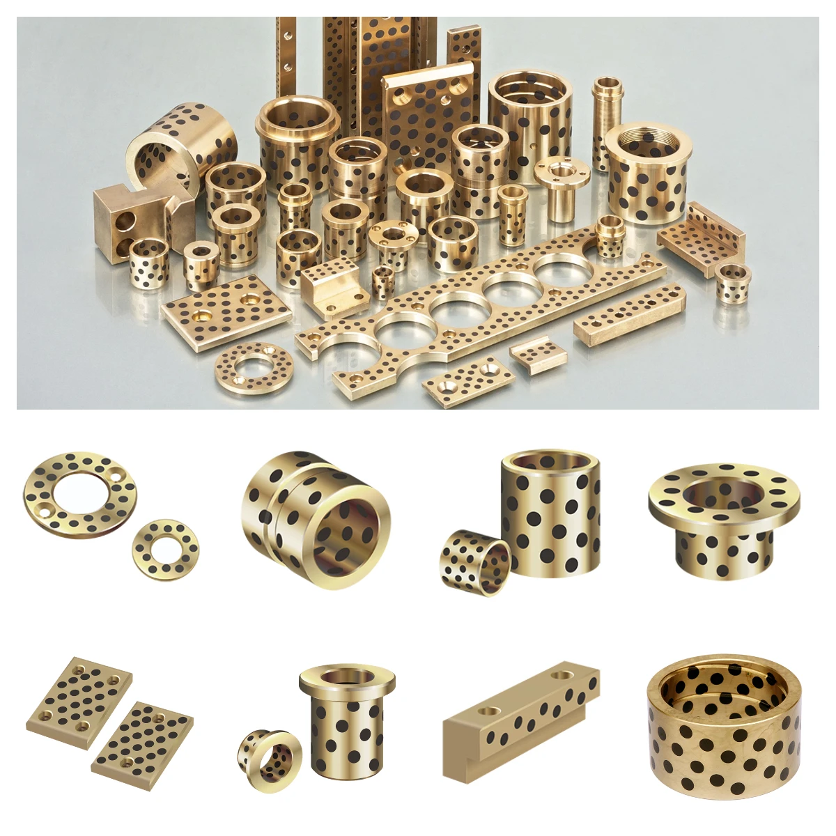 Высококачественный популярный самосмазывающийся C83600 C95500 C93700 прямой направляющий безмасляный подшипник SKFB JGLDW бронзовая втулка