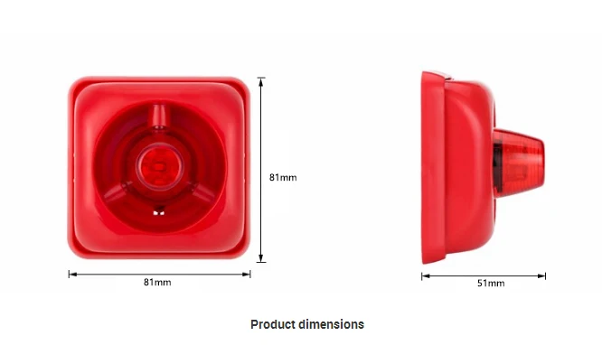 conventional fire alarm bell fire call point manual call point fire fighting LED Wired system 24v