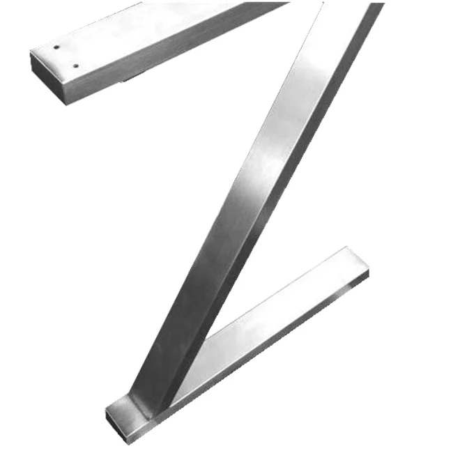 Factory Price Z  Stainless Steel Legs For Furniture  Metal Dining Table Legs Coffee Bench Base Z  Shaped Table Legs For Sale