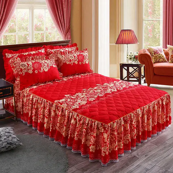 Wholesale Custom 100% Cotton Floral Print Bedsheet Bed Sheet Bed  Sheet Set Sets with Pillowcases for Home