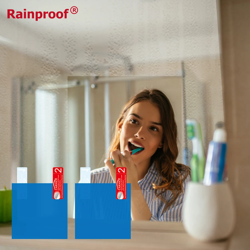 Зеркало для ванной комнаты противотуманный козырек прозрачная непромокаемая пленка Индивидуальный размер доступен