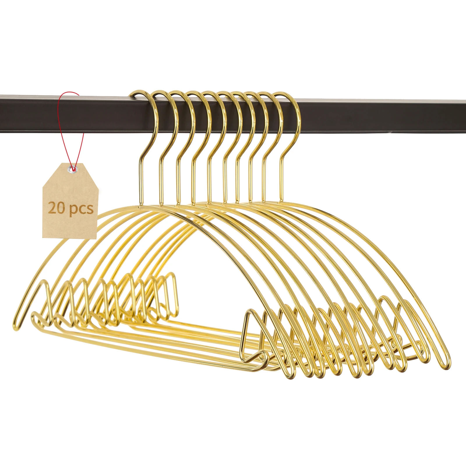Luxury Metal Coat Clothes Hangers Rose Gold/Gold  Multifunction Dry Clothing Hangers