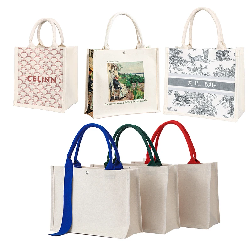 2024 New Wholesale Natural Shopping Coarse Hemp Handbag Jute Handbag