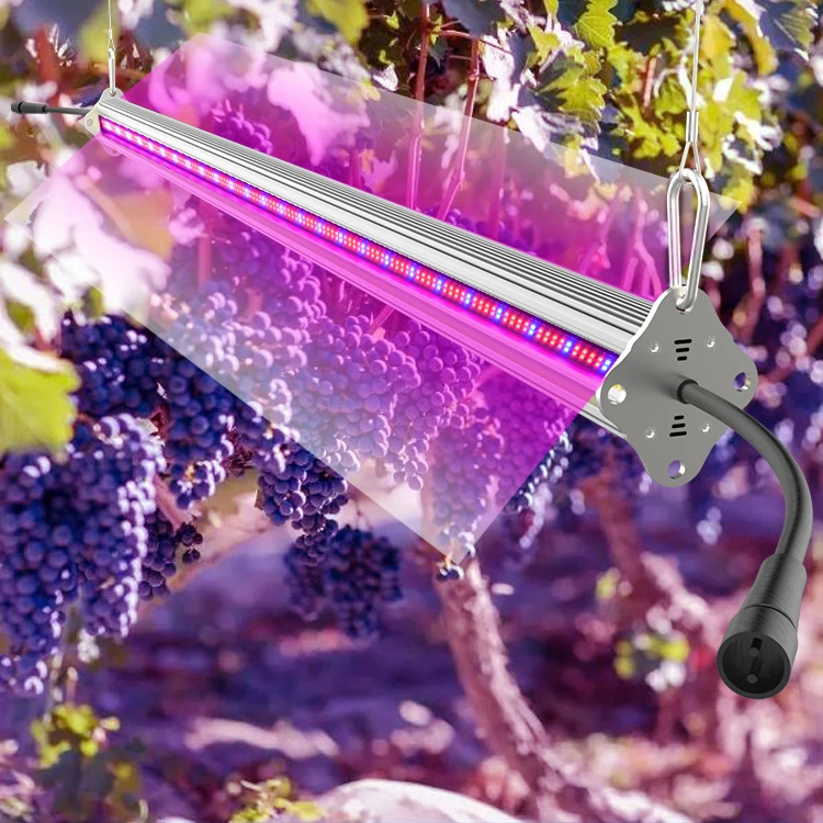 
Daisy chain design full spectrum 120W double-sided linear supplemental led grow light bar for greenhouse 