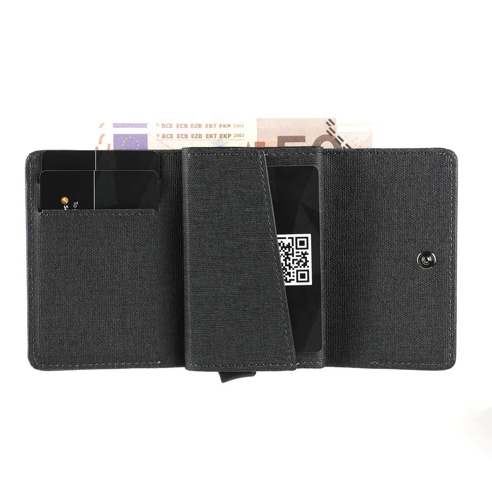 Съемный магнитный чехол для кредитных карт с зажимом денег Новый RFID-кошелек держатель мужской черный кошелек передним