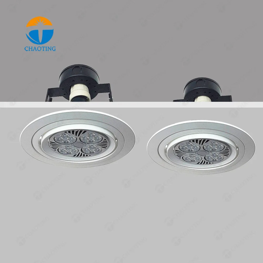 LED Multi Watt Custom E27 Lights PAR30 Adjustable Recessed Iron Round Downlight Housing Modern Ceil Mounted Down Led Spot Lights
