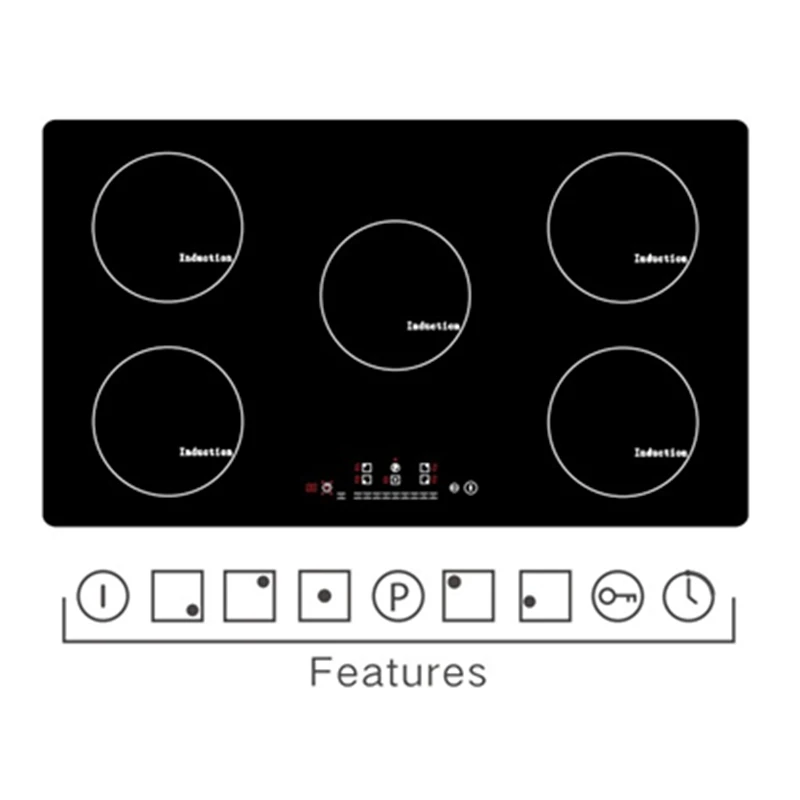 China best seller kitchen appliance 5 burners electric induction cooker stove high quality multiple induction cooktop hob