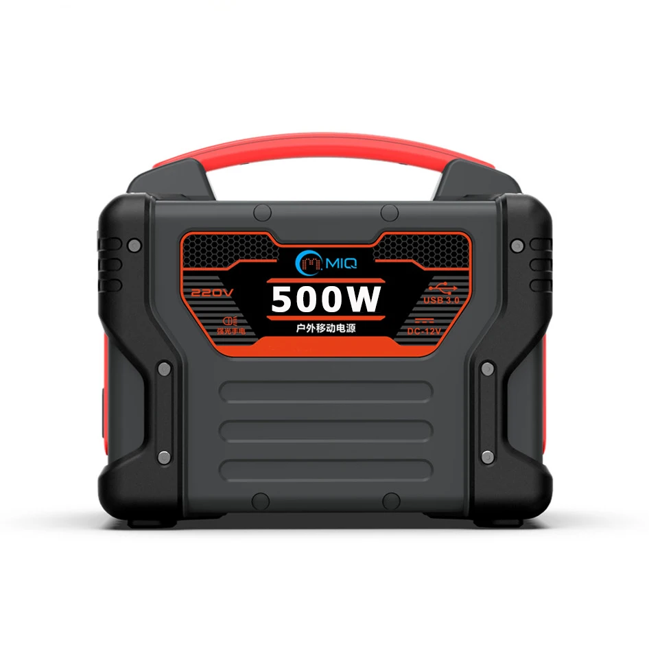Li-ion3.7v 500w 499.5wh Portable Power Station With Low-voltage Protection For Outdoor Camping