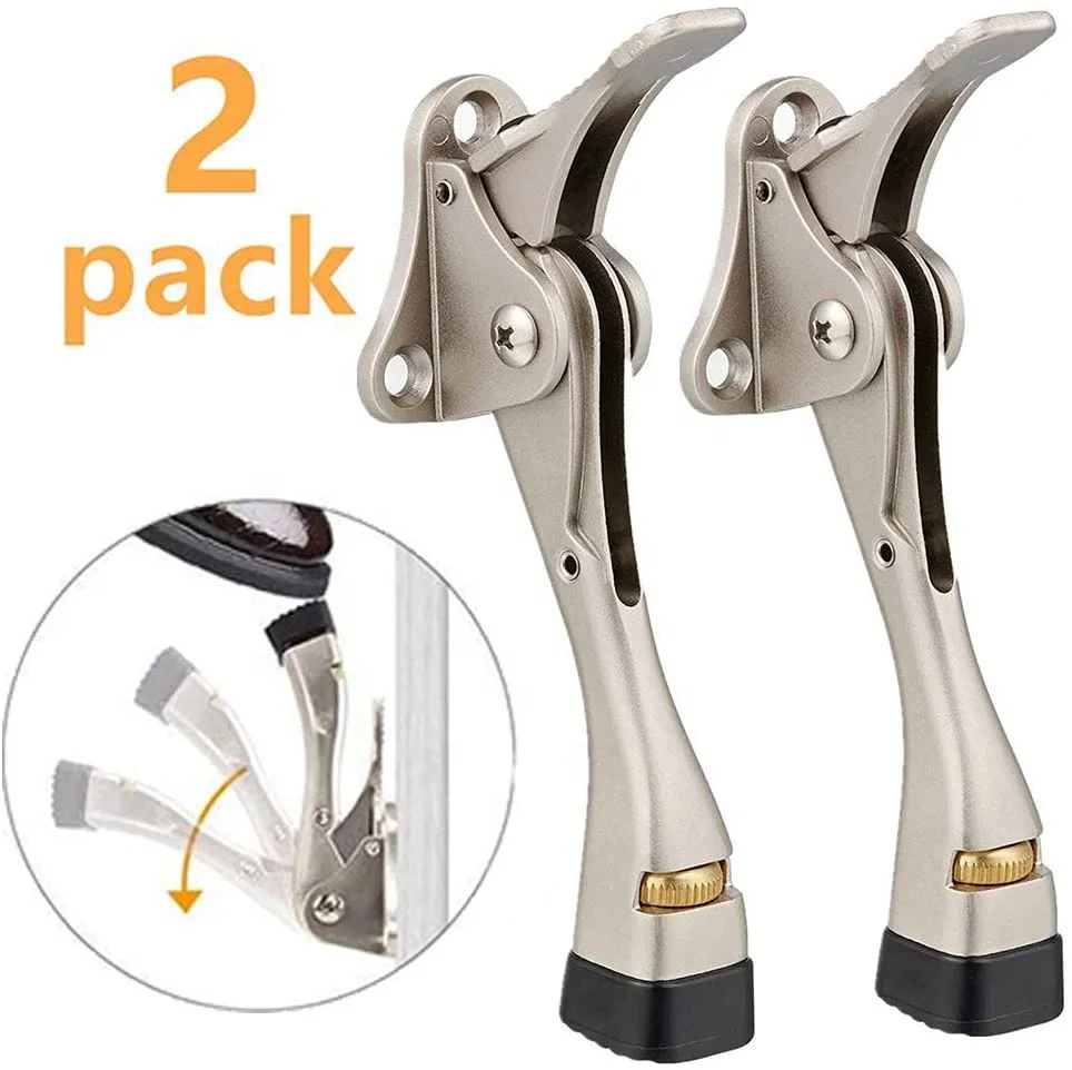 Height 4 inch automatic floor door stop Downshift door stop One-button height adjustable semi-automatic door stop
