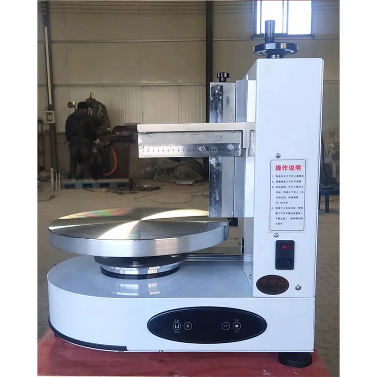 Attractive design automatic round cakes depositor cream ice cake coating frosting decorating icing machine