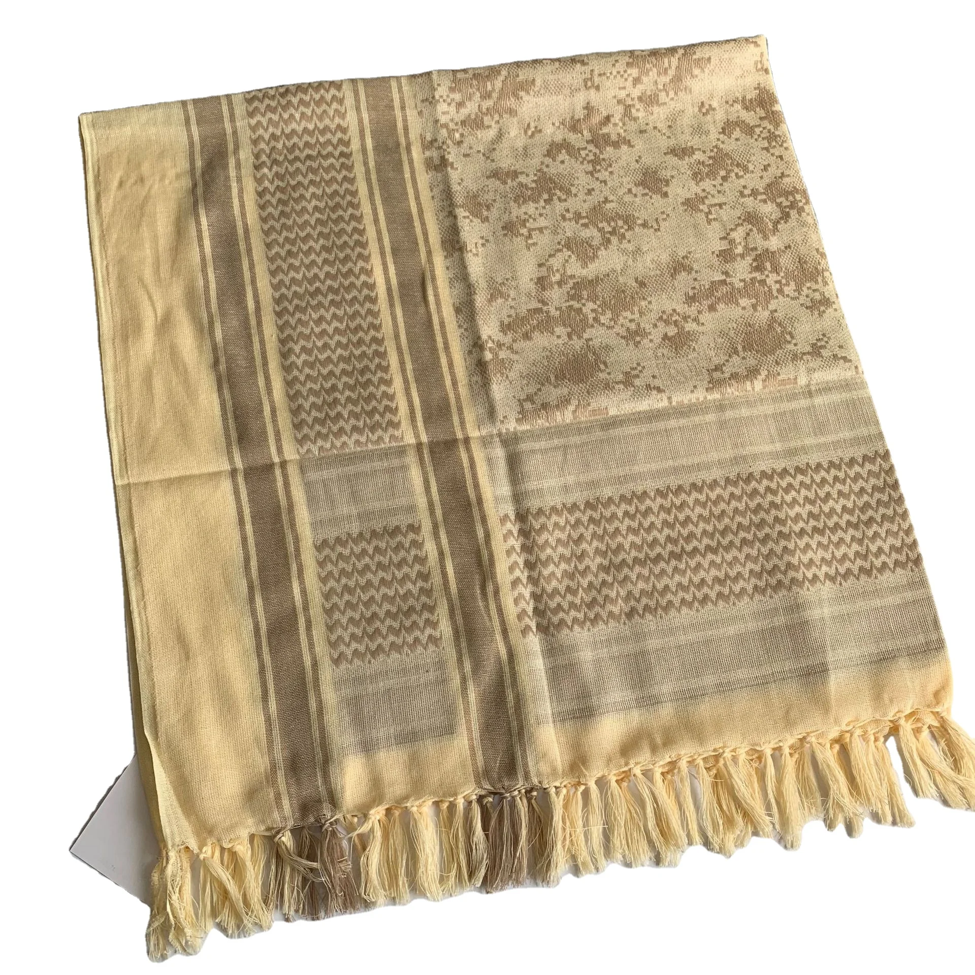 100% хлопчатобумажный жаккардовый тактический Мужской шарф с узором