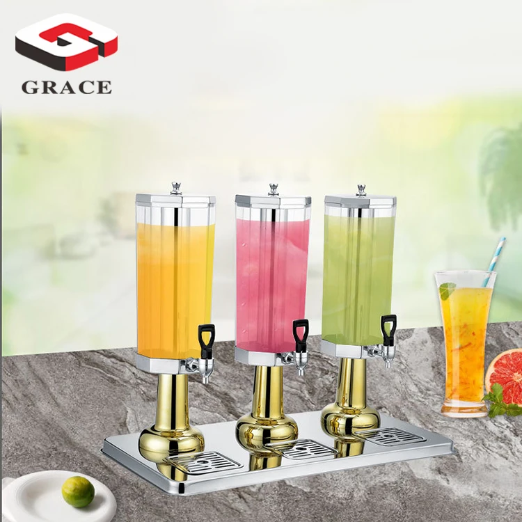 Commercial catering equipment 3 tank juice dispenser soda beverage dispenser for restaurant hotel supplies