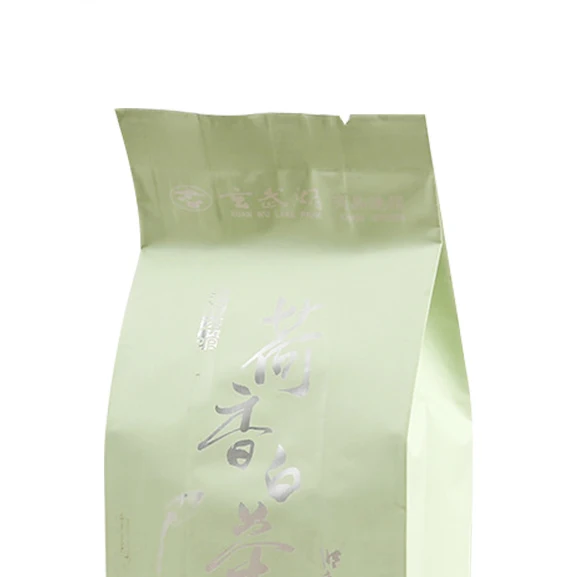 coffee packing aluminum foil coated white paper pouch with aroma valve