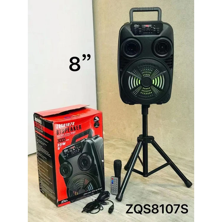 zqs8107s Top Seller Speaker ZQS 8 Inch Small Subwoofer Speaker With Colorful Lights