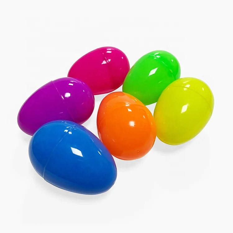 Colorful 6*4CM Plastic Connective Eggshell For Kids Surprise Capsule Toys