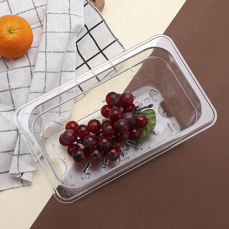 Acrylic drain plate Plastic plate transparent water separation fraction tray number of boxes pc1/1 1/2 1/3 1/4 1/6 1/9