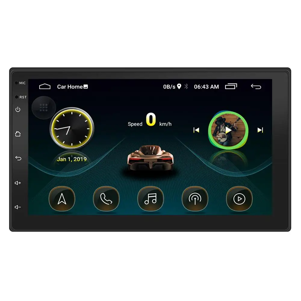  Автомагнитола 2 din 7 дюймов android для Wifi GPS-навигации автомобильное радио аудио музыкальный