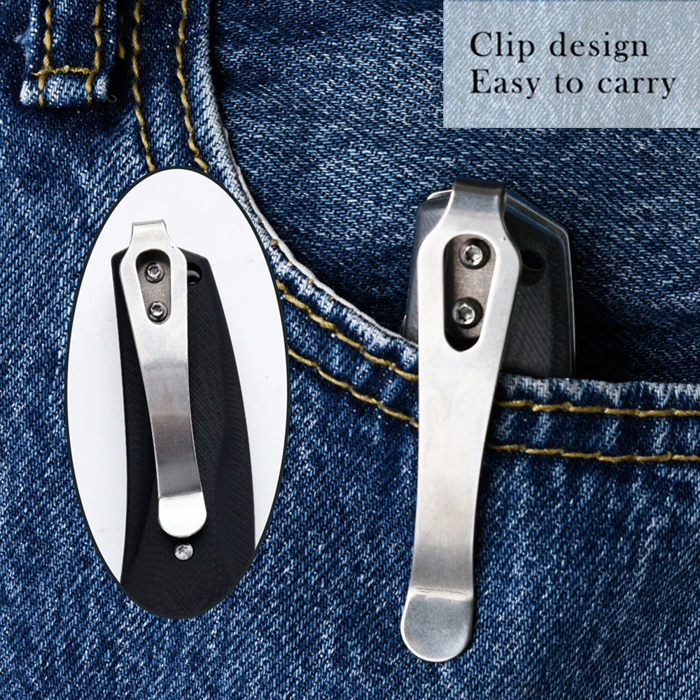 OEM/ODM custom EDC outdoor hunting tactical knives G10 handle material pocket  survival camping folding knife knifes couteau