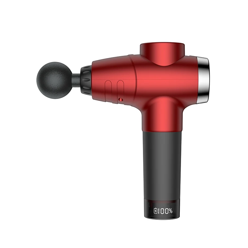 LCD display muscle pains relieve rechargeable vibrating massage device deep tissue massage gun