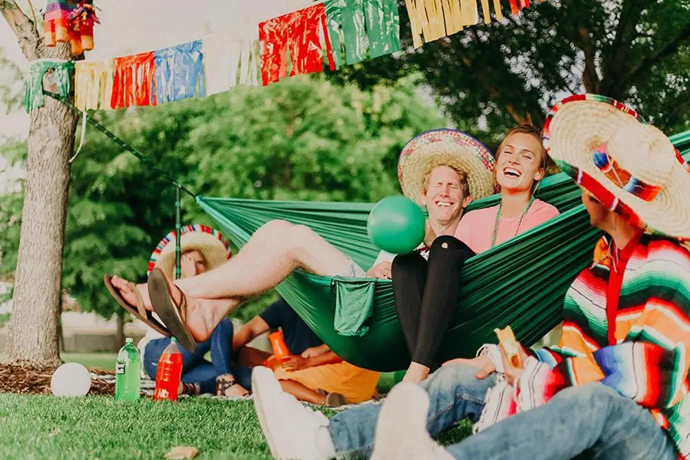 Водонепроницаемый двухразмерный парашютный нейлоновый гамак для кемпинга