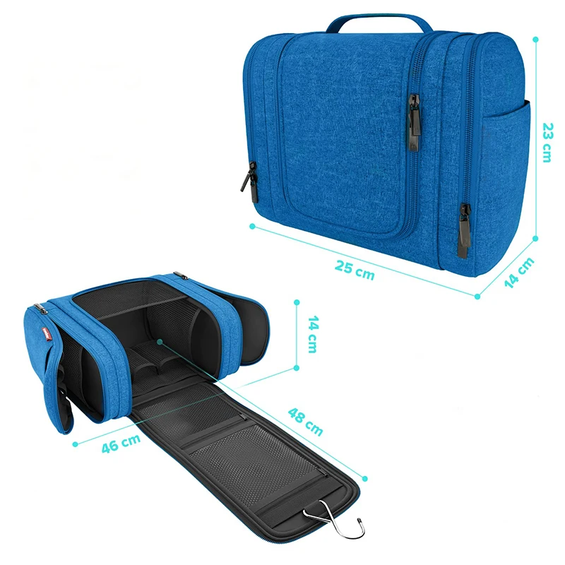 Hanging Toiletry Organizer, Large Cosmetic Bag with 7 Litre Storage Space, of Premium Quality