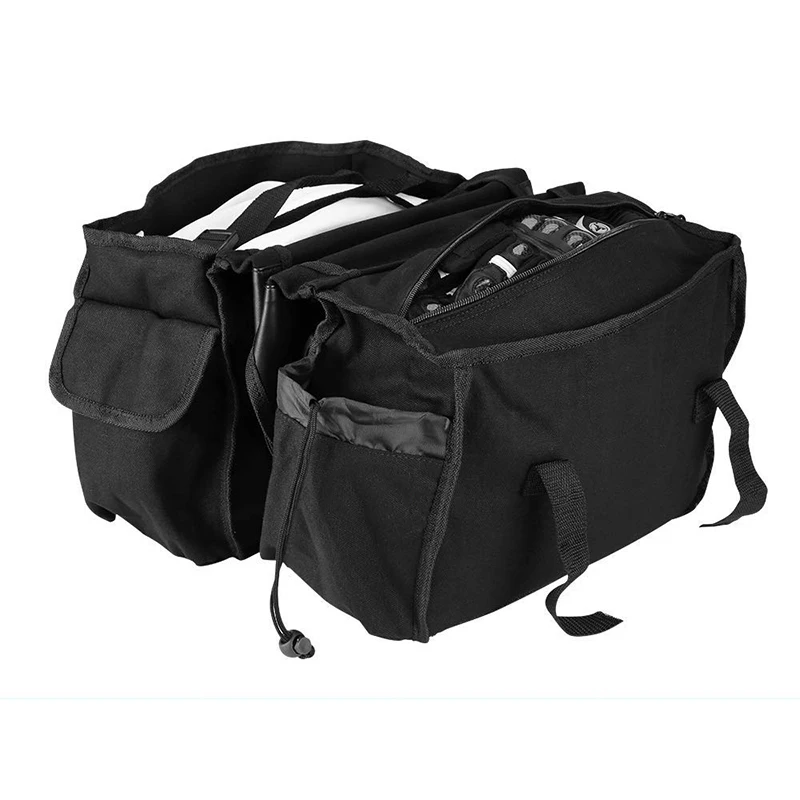 Motorcycle Pannier Bag Luggage Saddle Bag Waterproof Motorcycling Rear Seat Carrier Motorbike Travel Bag