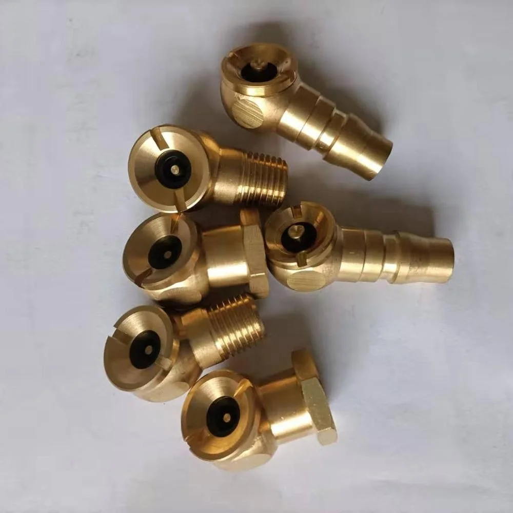 Brass Chuck Air  Tire Chuck factory price  6 8 mm double hose barb tie chuck