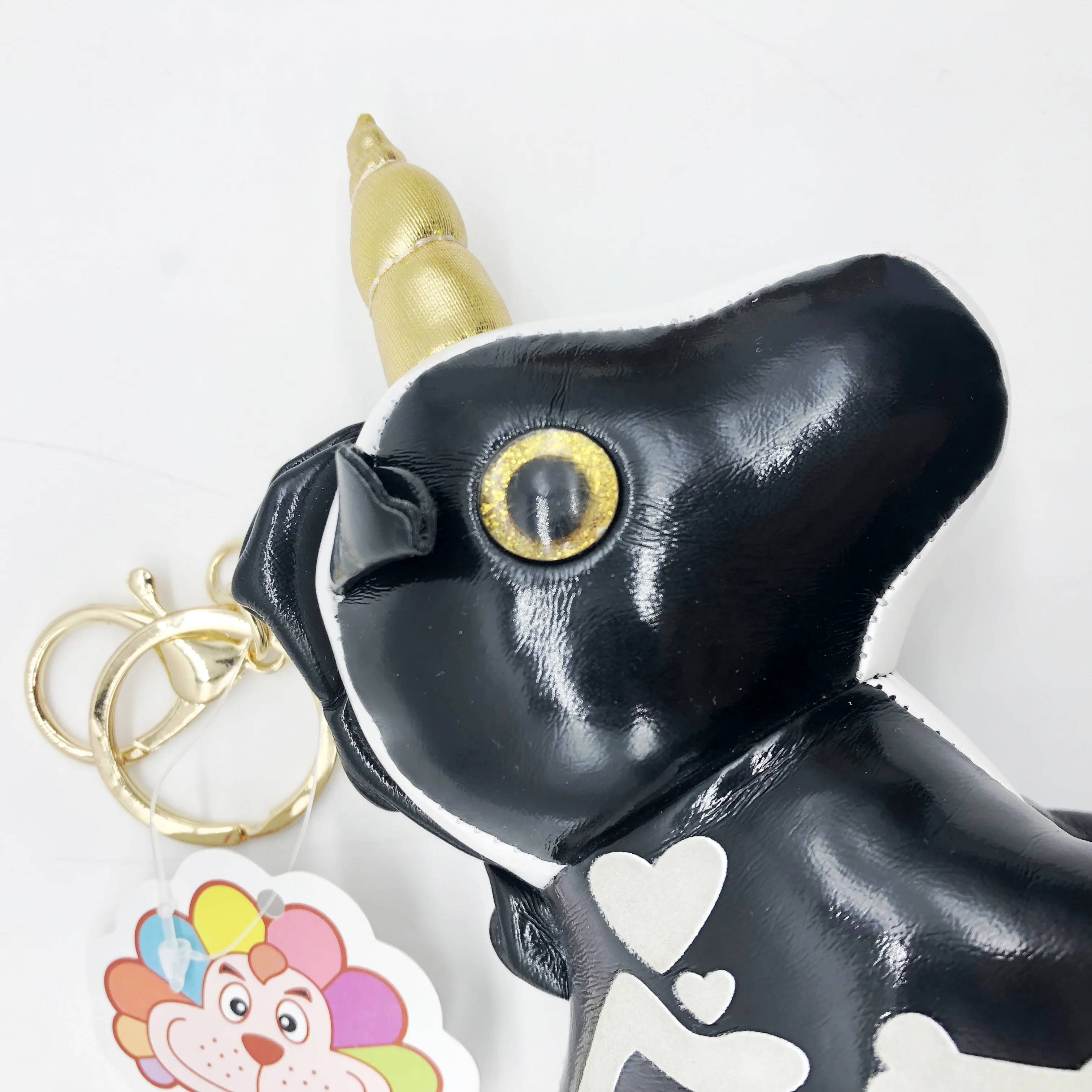 Luminous Dinosaur Unicorn Leather Pendant Animal Shape Plush Toy Shining In The Night Plush Toy New Design Luminous Keychain