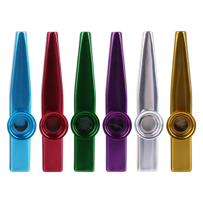  Другие музыкальные инструменты Kazoo из алюминиевого сплава подарок для детей любители 6 различных