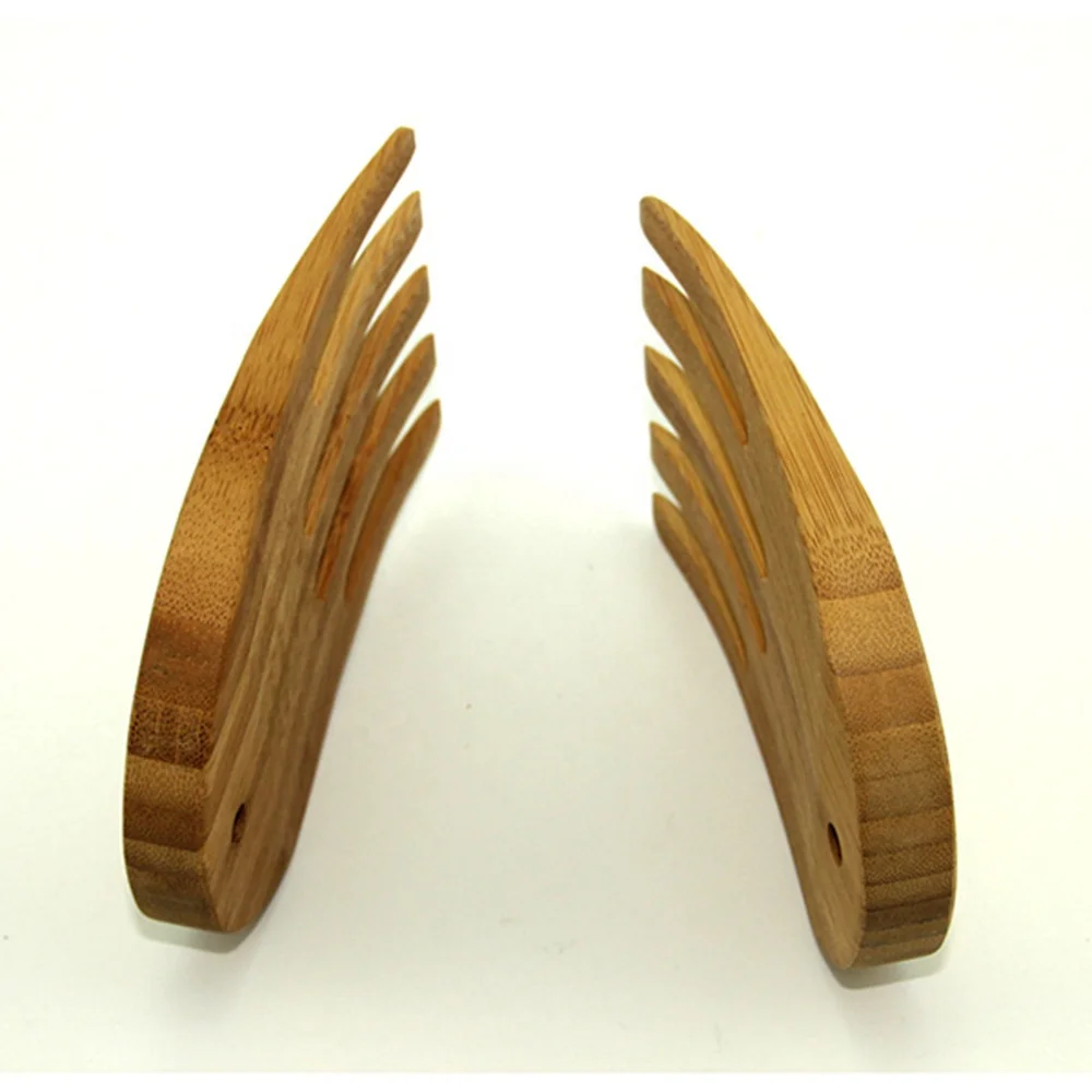 wood fruit salad serving hand bamboo salad server wholesale