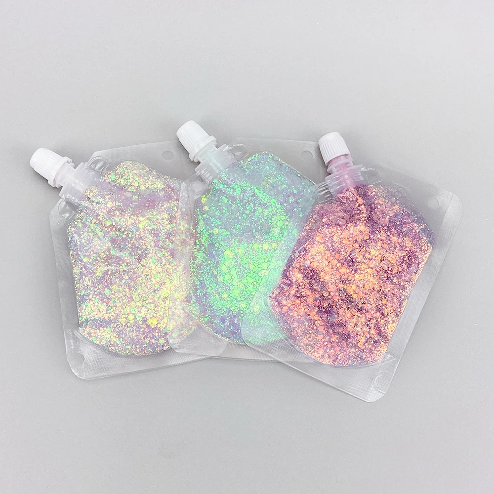 MLM custom makeup Holographic Glitter Makeup Shiny Cosmetic Grade Glitter Body Glitter Gel For Hair Face Body Nail Decoration
