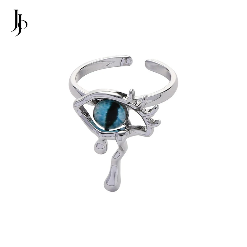 JOJO Fashion 2023 quality evil eye ring y2k style tears eye statement ring for women
