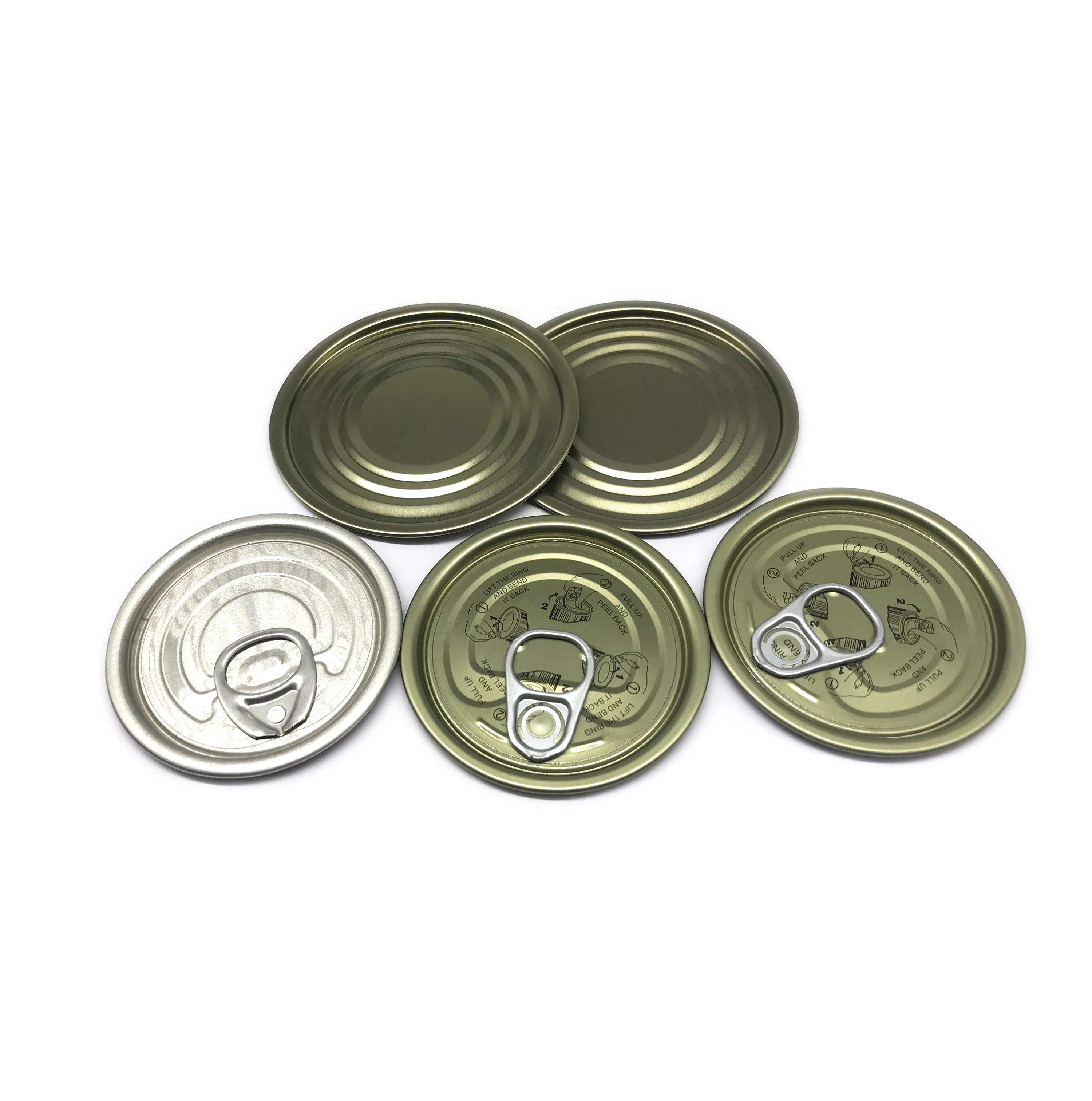 Tinplate Eoe Easy Open Lid for Food Can End Easy Open Lid Manufacturer Easy Open Lid Eoe