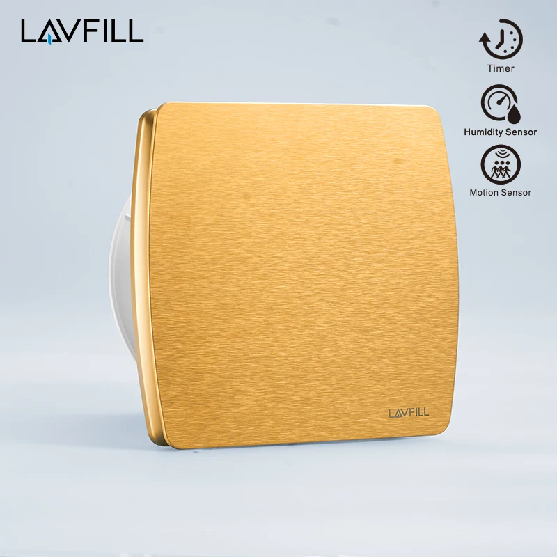 Gold color air extractor fan window type ventilator window mounted extractor fan