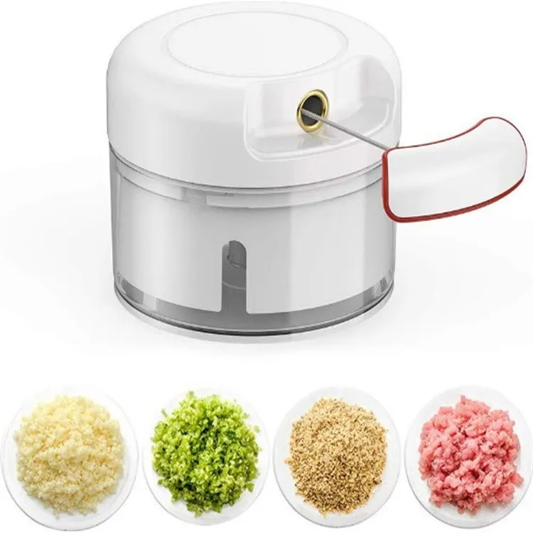 Hand Manual Pull Cord Vegetable Food Chopper Manual Mini Pull Chopper Mini garlic blender