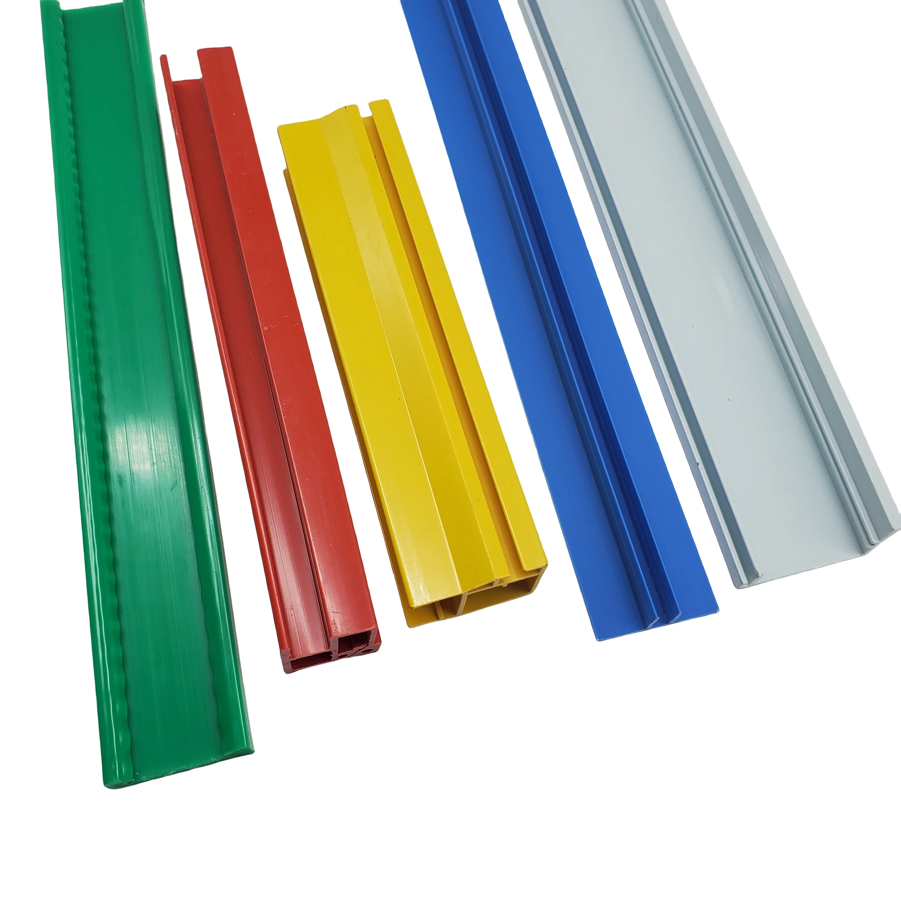 High Quality Factory PVC Building Material Colorful Extruded Plastic Channel Profiles Upvc Profile for Windows