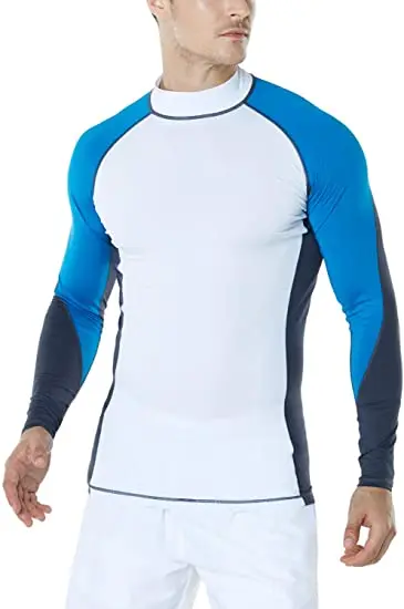 Оптовая продажа на заказ логотип мужская быстросохнущая высокая горловина рубашки с коротким рукавом воды серфинга плавательные рубашки, купальный костюм с защитой от ультрафиолета 50 +, защита от ультрафиолета, с длинным рукавом сыпь гвардии