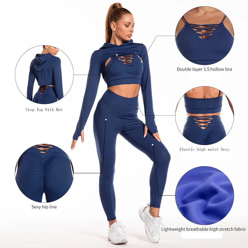 Wholesale Workout Clothing Sports Woman Clothes Fitness Wear Sweatsuit Tracksuit For Men Gym Training Women Fitness