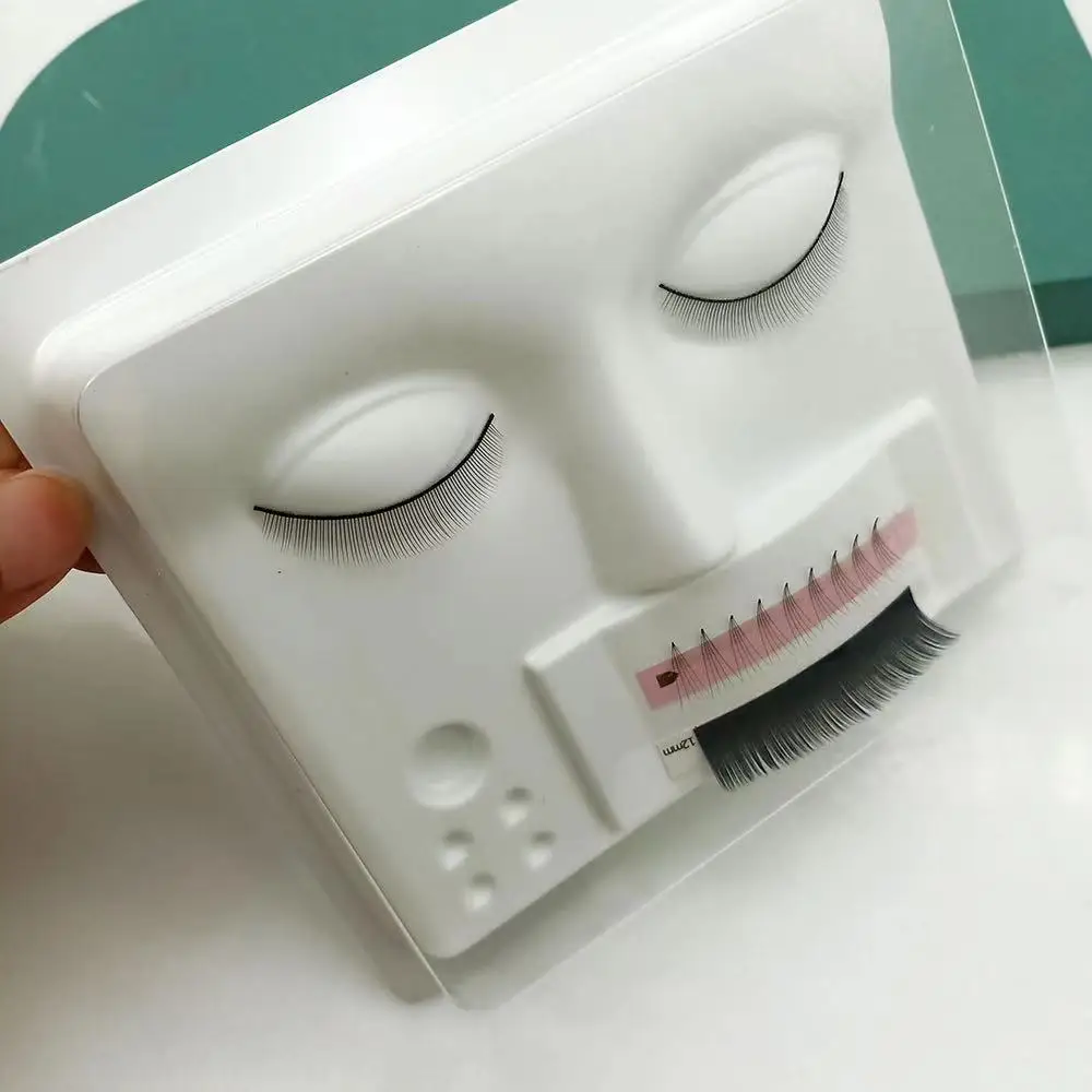 Face practice base eyelash extension display board square plate face three-in-one novice training practice eyelash base