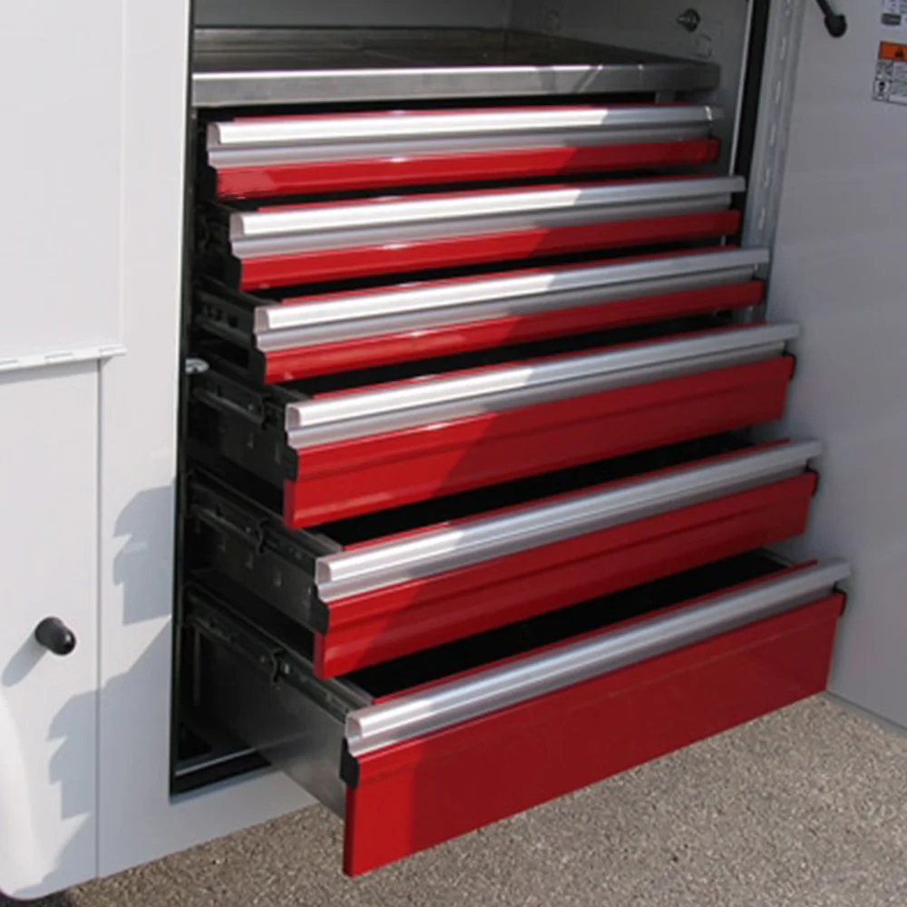 Ecocampor Popular Light Weight Crane Truck Service Bed For Pickup Body Canopy RV With Ladder Racks And Lift Gates