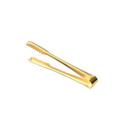 Wholesale Gold Color Stainless Steel Ice Cube Serving Tongs
