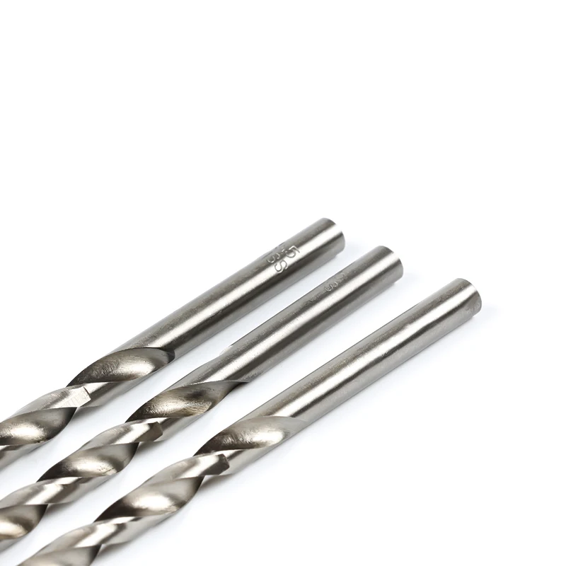 DIN338  M35 Hss Straight shank cobalt titanium twist drill bits for metal stainless steel iron