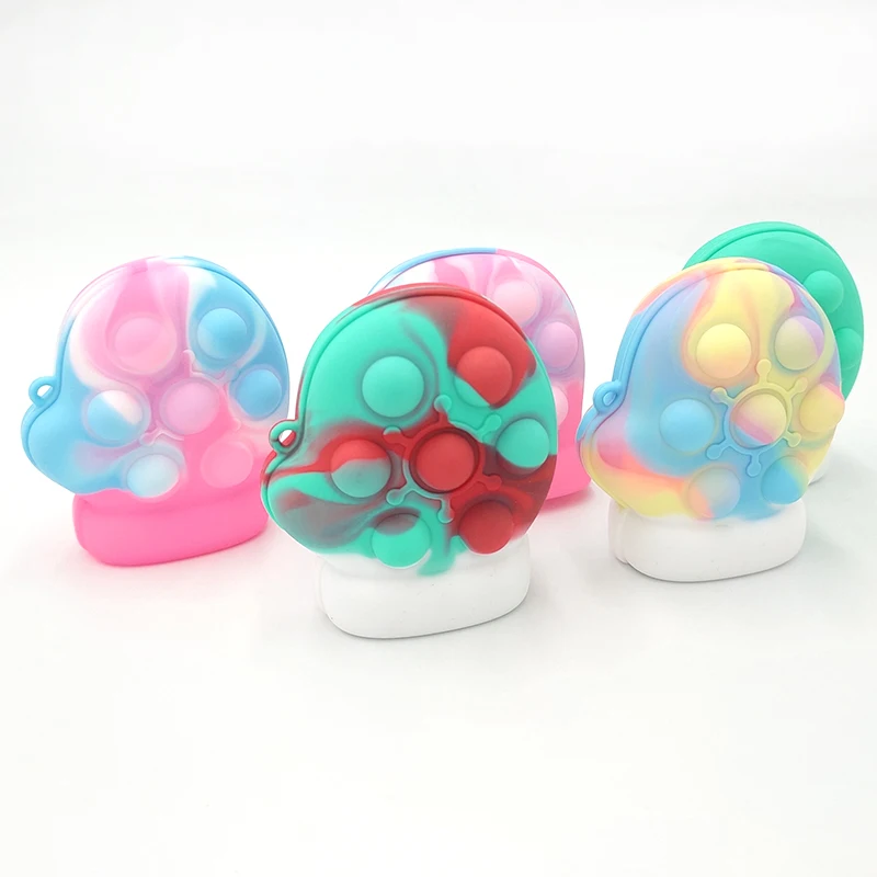 Christmas ball building Block Large 3d Jigsaw Bubble Toy Silicone Fidget Toy Set Cube  Custom Funny Gel Unisex Oem Logo