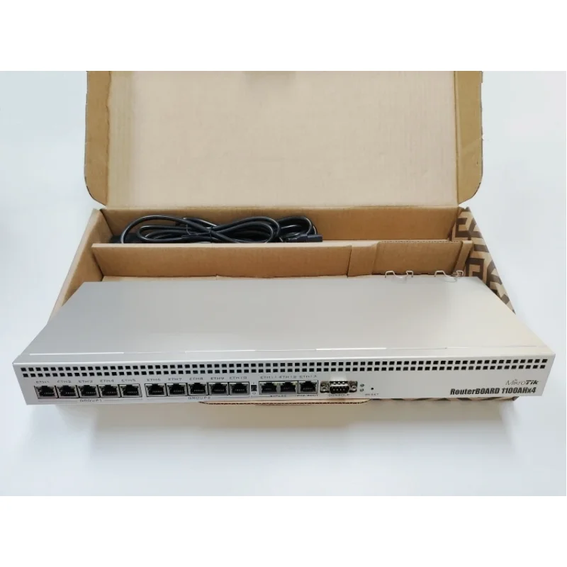 Оригинальный бренд Mikrotik RB1100AHx4 13-портовый гигабитный корпоративный маршрутизатор мощный бизнес-гигабитный проводной