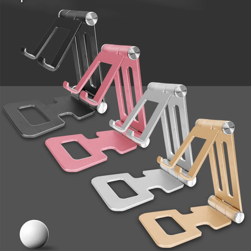aluminum alloy foldable smart phone stand multi angle adjustable metal pc desktop bracket for all phones