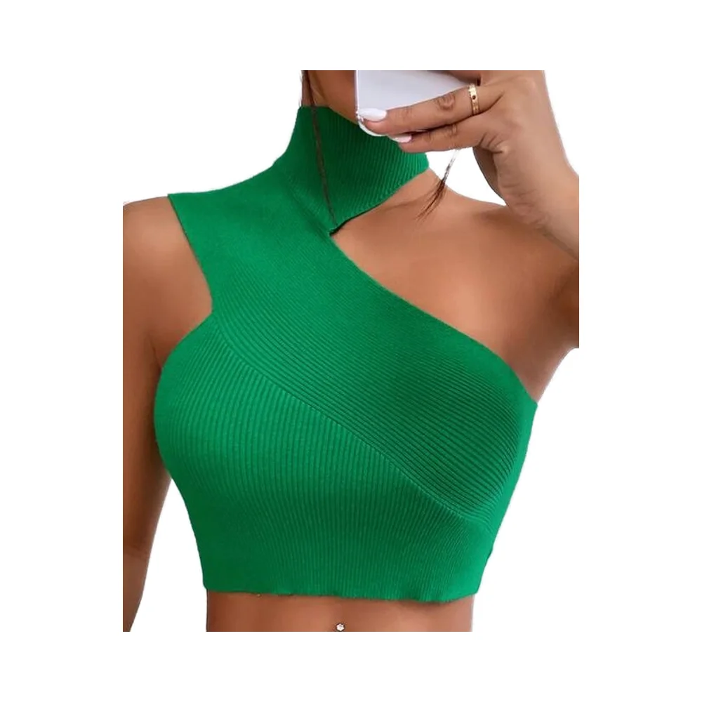 Innovative Designed Slimming Ladies Tank Tops Custom T Shirt Comfortable Women Crop Top