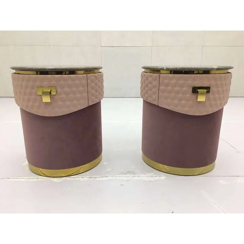  Модный новый дизайн высококачественный ночной столик из искусственного мрамора настольный прикроватный для